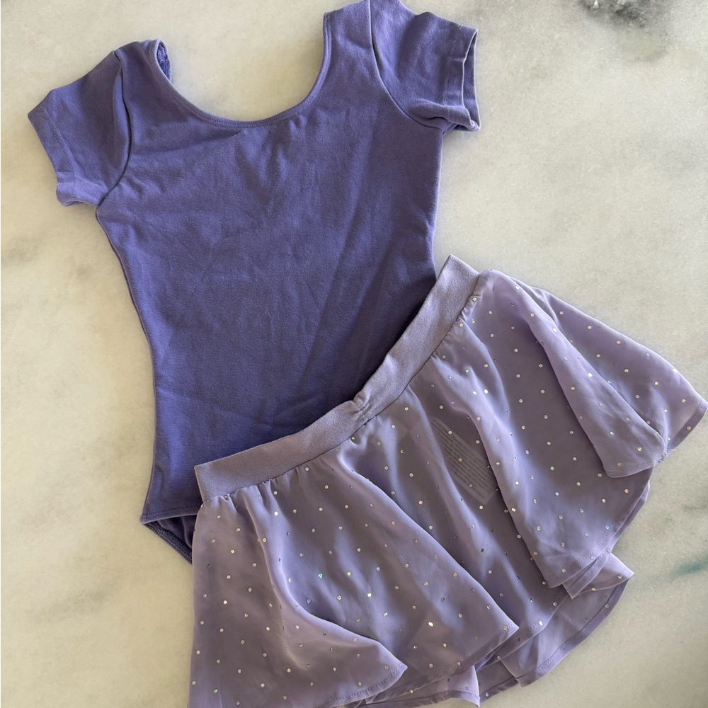 2 Dance Leotards with Skirts + 2 additional Skirts, good condition, girls small - Picture 3 of 10